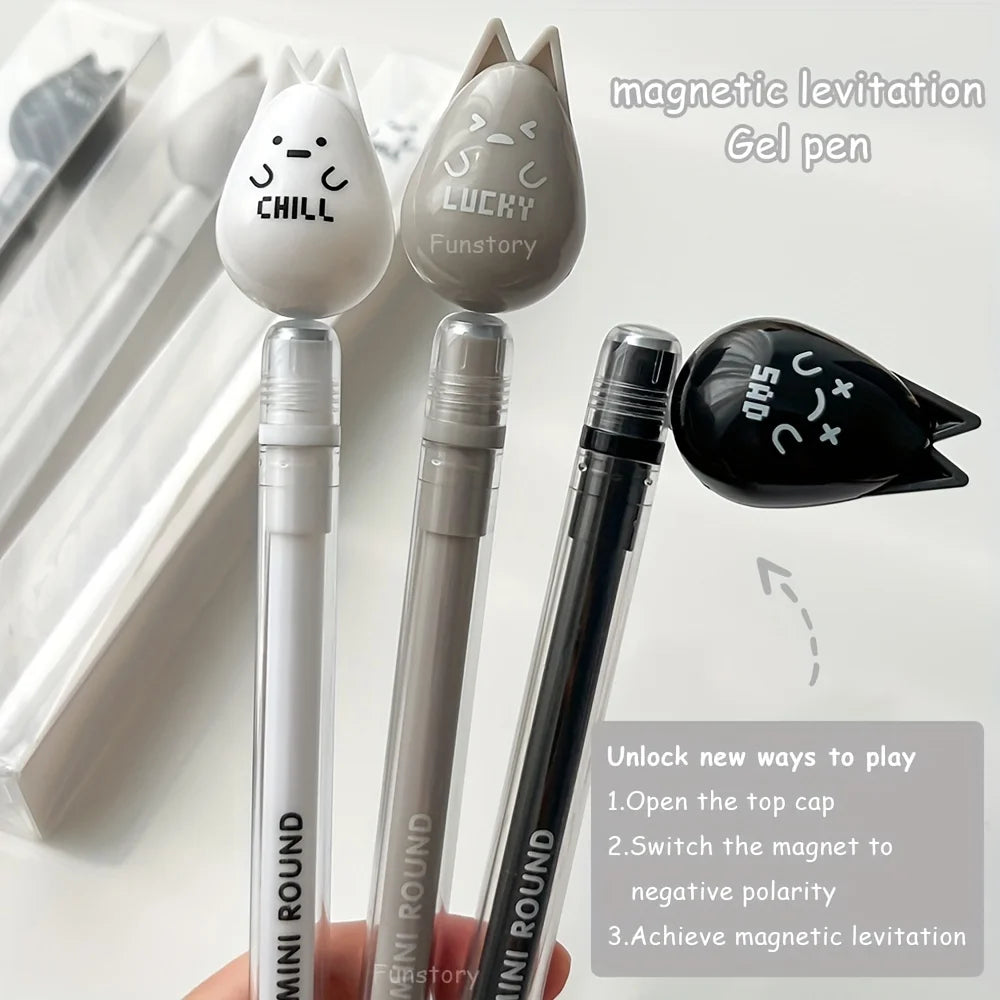 Floating Magic Gel Pen 0.5mm with Cute Animal Design - Lightweight Pen for School, Office & Home Use, Durable Playful Stationery