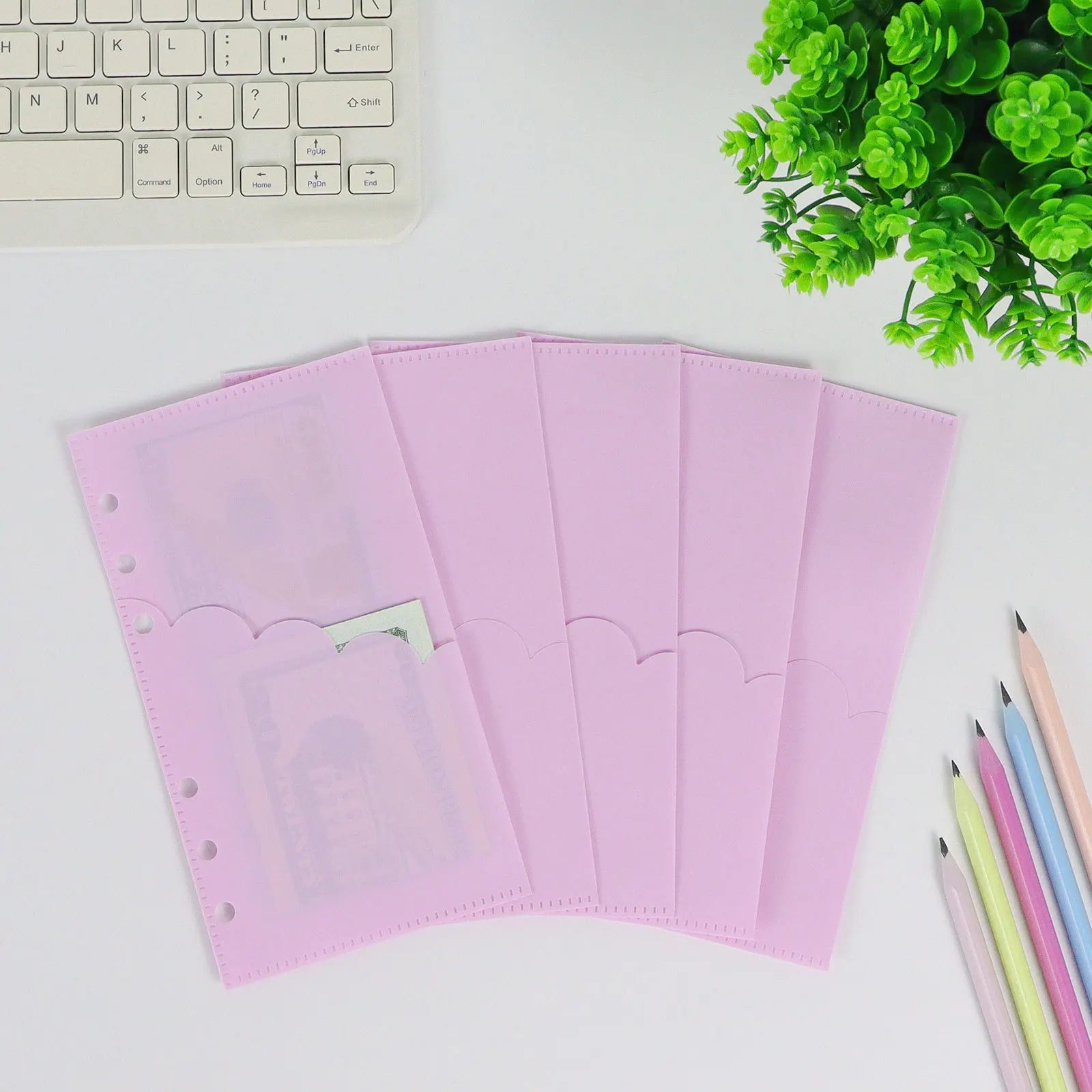 A6 5Pcs PP Double-Layer Transparent Index Divider For Binder Planner Notebook Stationery Notebook Paper Divider Accessories